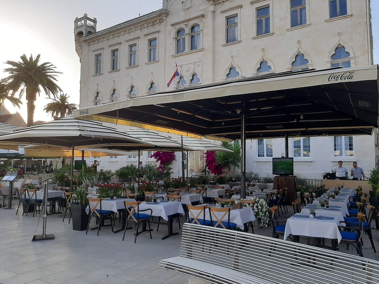 2Point Restaurant terrace in Trogir, Croatia
